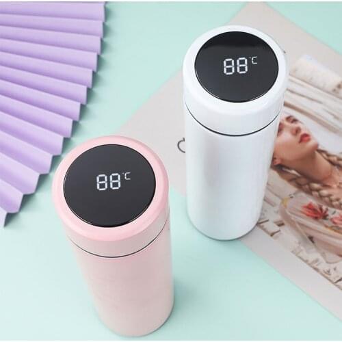 ZK30 500ml LED Temperature Display Screen Waterproof Thermo Mug Insulated Vacuum Flask Smart Stainless Steel Thermal Bottle