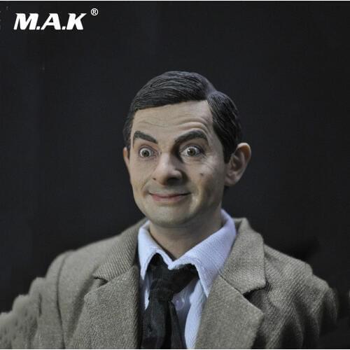 1/6 Male Head Sculpt Figure Mr Bean Lifelike Headplay for 12" Action Figure Collection Toys