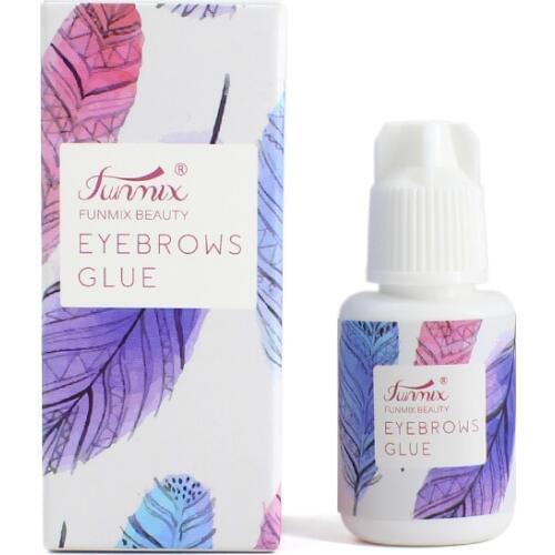 10ml Professional Eyebrow Extensions Glue clear Eyebrow Extensions Bonding Adhesive 40 Days Lasting