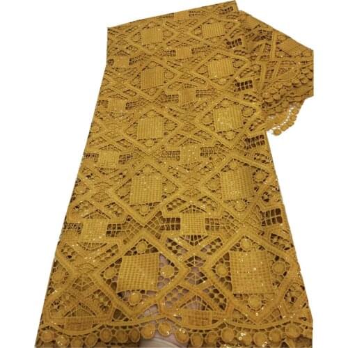 2021 High Quality Nigerian Lace Fabrics Latest Guipure Cord African Lace Fabric Milk Silk Lace Wedding Lace For Dress x20-53