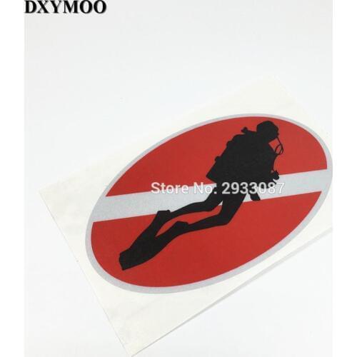 3 sizes Water Sports Diving Equipment Scuba Diving Car Sticker Vinyl Tape Sticker Decals 3M H2802