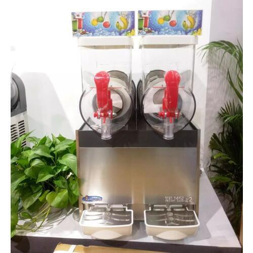 30L Commercial Frozen Drink Slush Machine Granita Machine 2 Bowl Ice Slush Maker Machine,Slush Granita drink machine