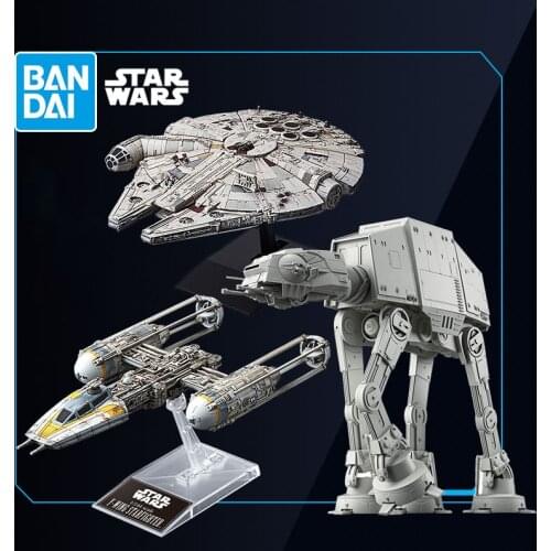 Bandai Star Wars 1/144 Assembly Models Millennium Falcon AT-AT Anime Figure Action Figures Model Favorites Collect Ornaments