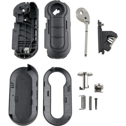 Fits for FIAT GRANDE PUNTO 500 BRAVO DUCATO PANDA 3 Button KEY FOB REMOTE CASE 3-key key case Key protector