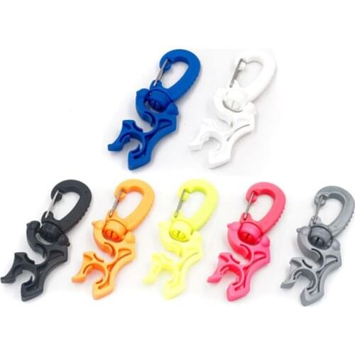 Scuba Diving Regulator Double BCD Hose Holder With Clip Buckle Hook Snorkeling Double BCD Clip Regulator Retainer Buckle Hook