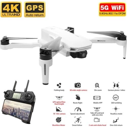 Two-axis Gimbal GPS Drone Quadcopter With Camera 4K HD Quadruple Positioning Syste Brushless Selfie Dron VS 4DRC F11 4K Drones