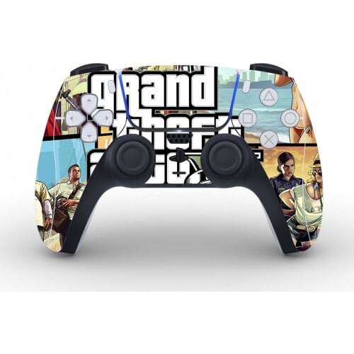 Grand Theft Auto V GTA 5 Protective Cover Sticker For PS5 Controller Skin For Playstation 5 Gamepad Decal PS5 Skin Sticker Vinyl