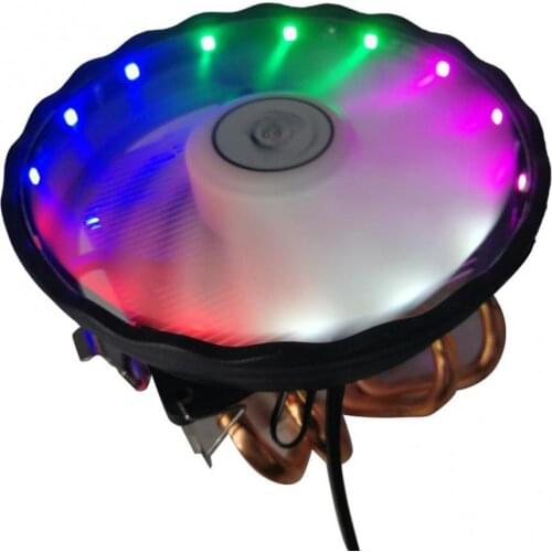 4 Copper Heatpipes CPU Cooler Radiator Cooling Fan Cooler Quiet Cooling Fan Heatsink Radiator for A-MD I-ntel 1150 1151