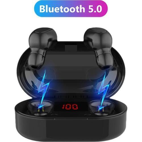 L22 TWS In-Ear Bluetooth 5.0 Wireless HiFi Noise Reduction LED Digital Display Waterproof Earphones Earbuds наушники
