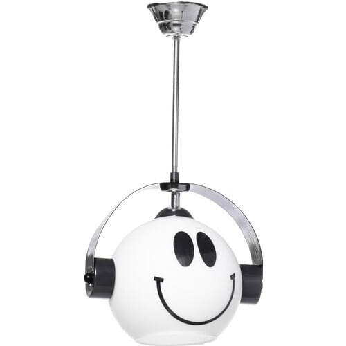 Chandelier Smiley Face Black Modern Single Child Room Chandelier