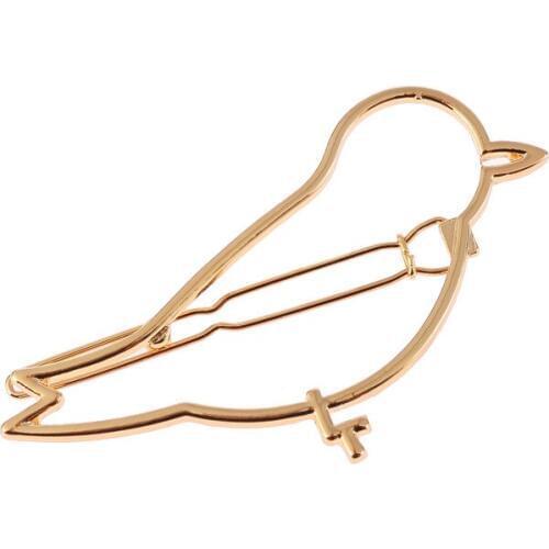SMJEL Fashion Cute Bird Hair Pins Women Gold Metal Animal Daily Head Jewelry Accessories Barrettes Hair Clips Hairpin Wholesale