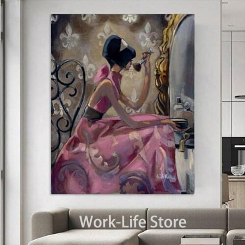 Wall Art Trish Biddle Classical Oil Paintings Print on Canvas Art Posters And Prints Elegant woman Pictures Home Decor