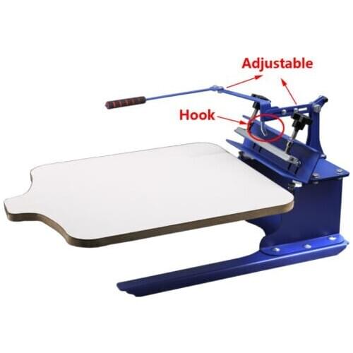 New Type 1 Color One Station Screen Press Adjustable Pallet Screen Printing Machine