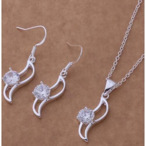 Wholesale High quality silver plated Fashion jewelry Necklace earrings WT-248