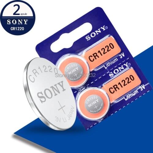2PCS/LOT Original FOR SONY CR1220 Button Cell Batteries CR 1220 3V Lithium Coin Battery BR1220 DL1220 ECR1220 LM1220
