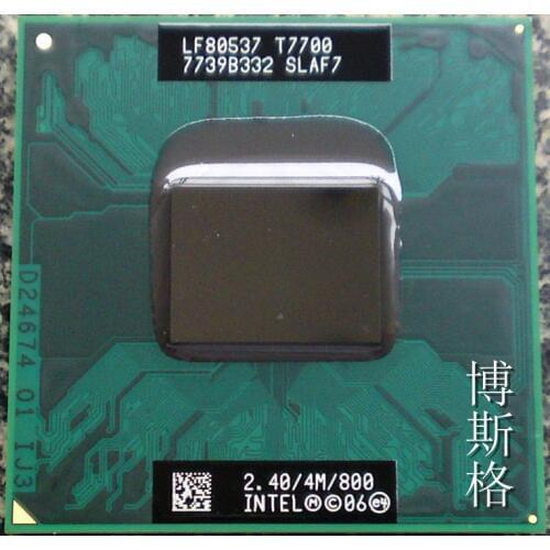 Lntel T7700 SLAF7 4M/2.4GHz/800MHz FSB Scoket 478,Dual-Core Laptop processor for 965 chipset(working 100% Free Shipping)