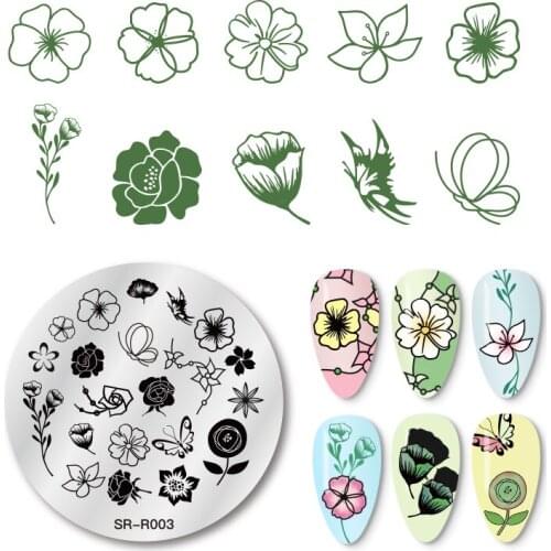 1pcs Nail Art Stamp Nail Stamping Template Flower Geometry Animals DIY Nail Designs Manicure Image Plate Stencil