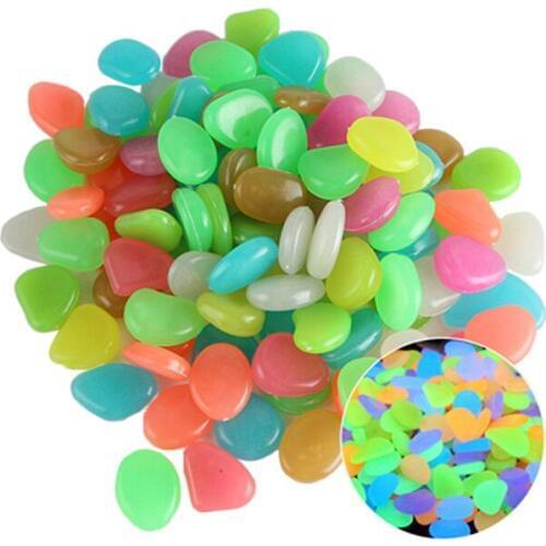 1 bag 50PCS luminous stone luminous stone garden fish tank landscaping cobblestone artificial luminous stone