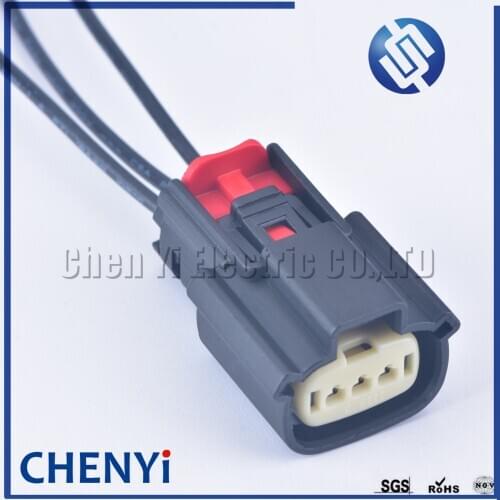 1Pcs 3 Pin female 33471-0306 Automotive Steering Wheel Booster Pump Plug Electrical Cable Socket 33471-0301 33481-0301 with wire