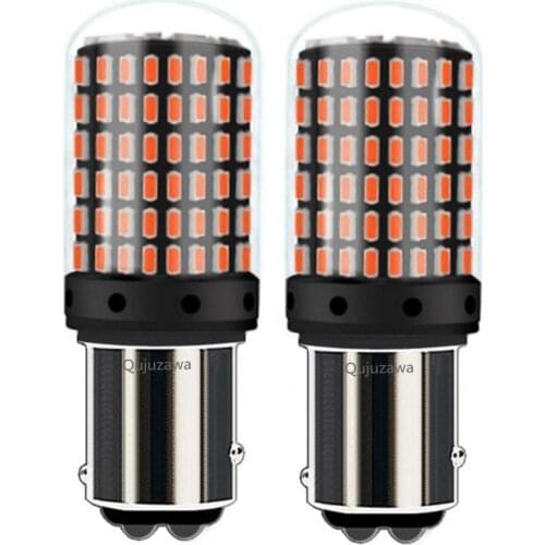 2pcs 1157 P21/5W BAY15D LED CANBUS ERROR FREE Car Brake Light No Hyper Flash Direction Indicator Bulb DRL Lamp Red Amber White