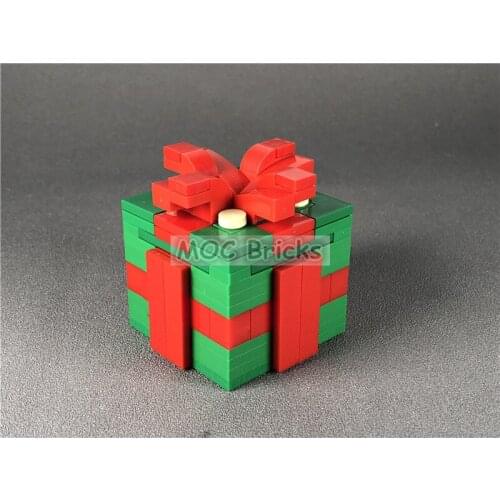 5sets/lot MOC Bricks DIY Christmas Gift Box Present Small Jewelry Box Educational Building Blocks Action figure Kids Toys Dolls