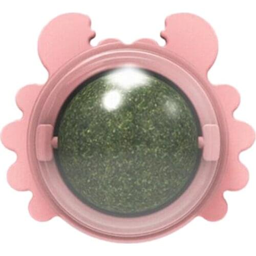 50LB Crab Cat Mint Catnip Toys Rotating Catnip Ball Molars Teeth Cleaning Treat Ball Interactive Cat Chew Toys Cat Products Help