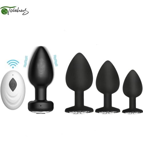 Anal Vibrator for Men Prostate Massager Wireless Remote Control Dildo Butt Plug Vibrator For Adult Masturbators Sex Toys for gay