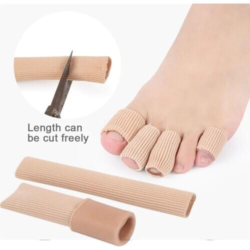 Fabric Finger Toe Protector Separator Applicator Foot Care Tool Pedicure Corn Callus Remover Pain Relief Soft Silicone Tube