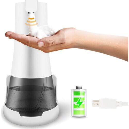 Automatic Infrared Soap Dispenser Touchless 350ML Capacity Dense Foam Hands Washing Machine Home Hands Cleaning Soap Dispensers