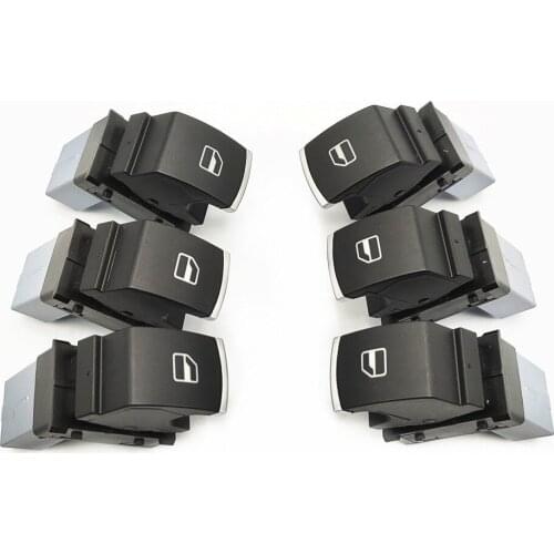 Car Electric Chrome Window Switch Button Passenger Side For Passat B6 Golf A5 Touran Sagitar Magotan Jetta Caddy 5ND959855