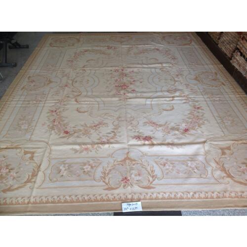 Free shipping 12.3'x15.85' Aubusson rugs Floral design french aubusson carpet hand woven carpet