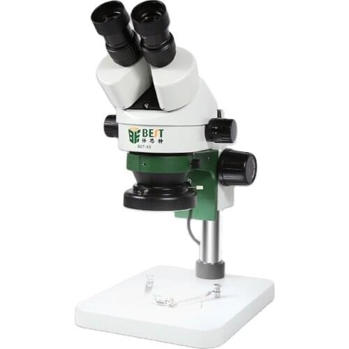BST-X5II Binocular Stereo Microscope 10X/20X Above LED Lights PCB Solder Tool Mobile Phone Repair Mineral Watching Microscopio