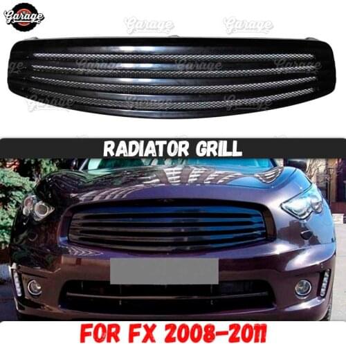 Radiator grille case for Infiniti FX 2008-2012 strips style ABS plastic accessories protective body kit car styling tuning