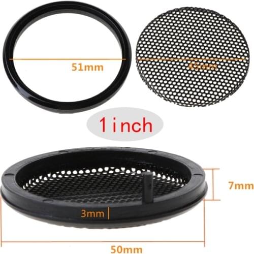 1/2/3/4/5/6 Inch Black Car Speaker Grill Mesh Round Horn Protective Cover Circle Enclosure Net DIY Decorative Accessories