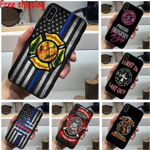 Fire Wife phone case Black Soft Silicone Tpu Cover For iPhone 11 Pro Max 6 7 8plus 5S X XS XR XSMax For Samsung s8 s9 s10 plus