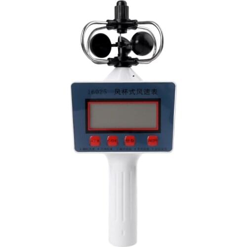 Digital Cup Style Anemometer Wind Speed Gauge Average Instantaneous Wind Speed M4YC