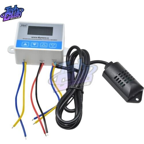 Digital Temperature Humidity Controller Hygrometer Humidity Control Switch 0~99%RH Regulator Heating Cooling DC12V M452