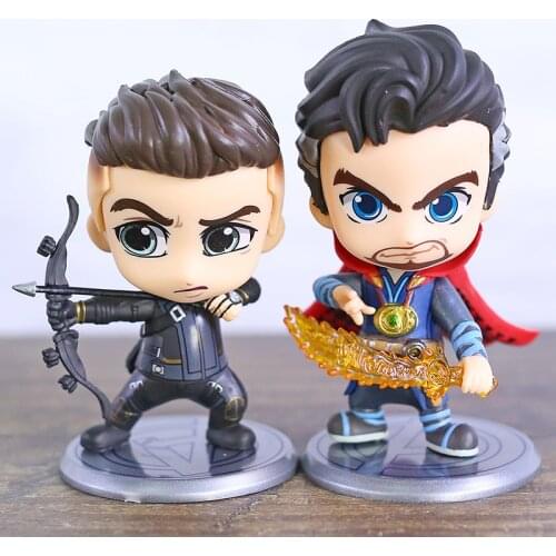 Avengers Endgame Doctor Strange Hawkeye Cosbaby PVC Action Figure Toy Bobble Head Doll