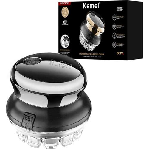 Kemei 887 pro UFO electric even cut rotary hair trimmer for men washable rechargeable hair clipper machine home haircut kit