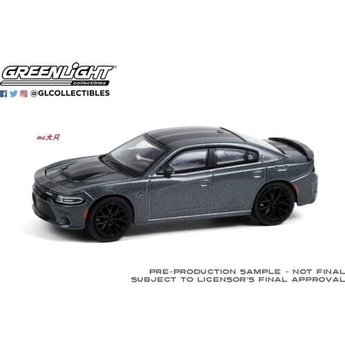GreenLight 1:64 2018 Dodge Charger SRT Hellcat Alloy model car Metal toys for childen kids diecast gift