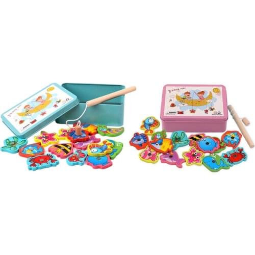 Outdoor Toys Fishing Pool Electric Magnetic Ocean Wood Fishing Toy Rod Set For Kids Child Model Play Fishing Games Hot