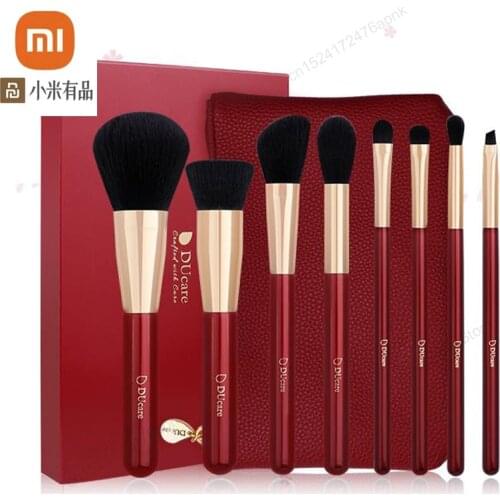 Xiaomi Ducare/Agate Red Makeup Brush Premium Eye Shadow Brush Loose Powder Blush Brush Set Soft Makeup Tool