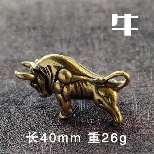 Chinese Zodiac Antique Brassware Miniatures Figurines Vintage Home Decoration Accessories Desktop Decor Ornament Funny Gift