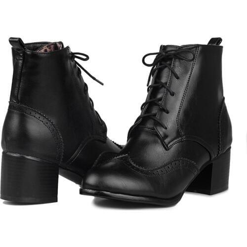 2016 Winter Boots Botas Mujer Big Size 34-47 New Round Toe Buckle Boots For Women Casual Heels Fashion Warm Winter Shoes T5