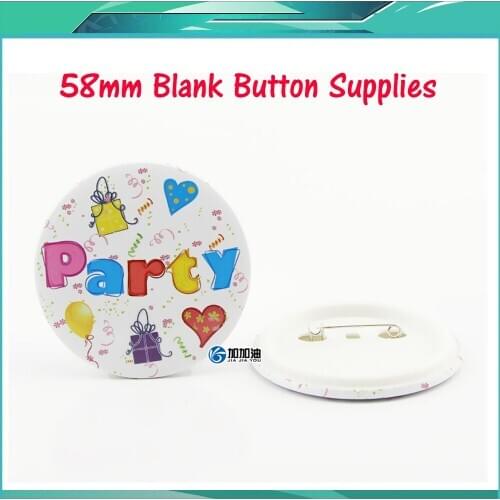 58MM Factory High Quality Best Price Promotional Products Blank Button Customized Round Magnetic Name Badge With Magnets