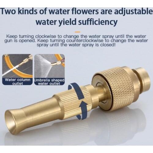 Copper Spray Gun Set Water Gun Nozzle Set High Pressure Cleaner Car Care Portable Home Wash Gardening Tools Nozzles Watering
