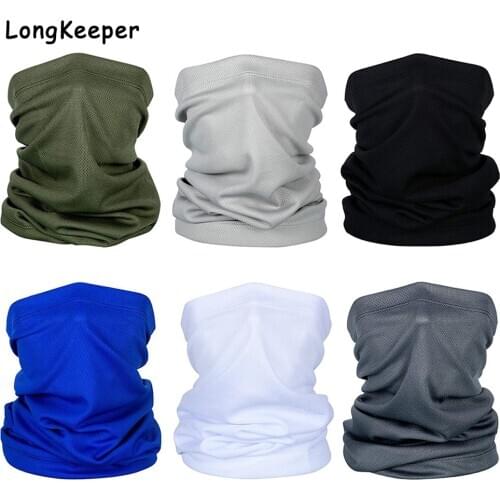 Longkeeper Multifunction Beanies Cap Scarf Men Women Sport Headscarf Hats Elastic Beanie Hat Breathable Soft Casual Cotton Caps