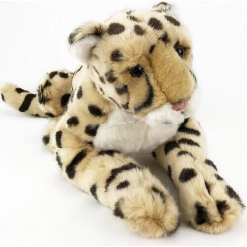 New toy simulation leopard plush toy about 36cm soft doll kids toy home decoration Christmas gift h1337