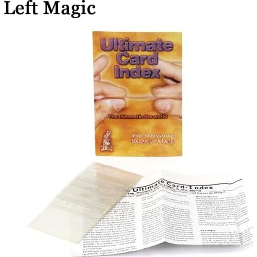 Ultimate Card Index Magic Tricks Card Prediction Magic Magician Close Up Illusion Gimmick Props Mentalism