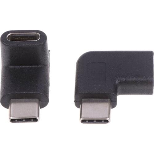 Right Angle 90 Degree USB 3.1 Type C Male To Female USB-C Converter Adapter